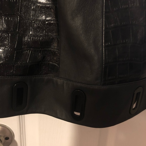 Michael Kors A-line faux leather dress - Picture 2 of 5